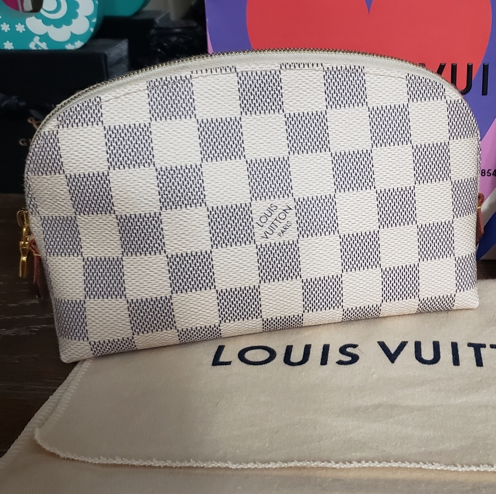 Damier Azur Cosmetic Pouch pm  trades welcome!
